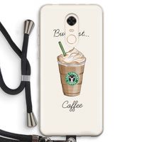 But first coffee: Xiaomi Redmi 5 Transparant Hoesje met koord
