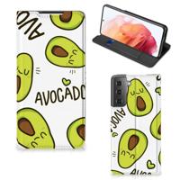 Samsung Galaxy S21 Magnet Case Avocado Singing Samsung Galaxy S21 Magnet Case Avocado Singing