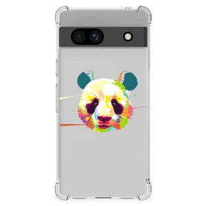 Google Pixel 7A Stevig Bumper Hoesje Panda Color