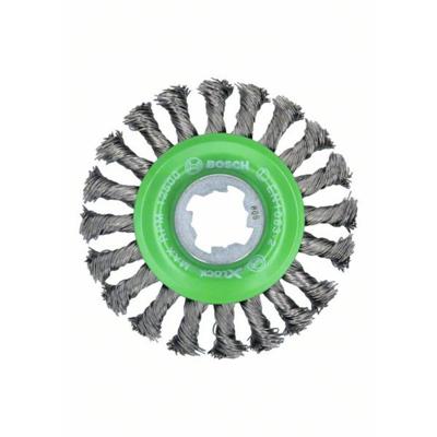 Bosch Accessories 2608620733 Schijfborstel Heavy for Inox X-LOCK, getordeerd, roestvrij, 115 mm, 0,5 mm 1 stuk(s)