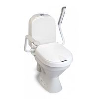 Hi-Loo toiletverhoger vast met armleuning - hoogte 5 cm - thumbnail