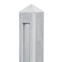 Berton borderpaal Hunze wit/grijs driewegsmodel 145 cm Tuindeco - Tuindeco