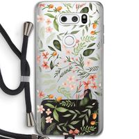 Sweet little flowers: LG V30 Transparant Hoesje met koord