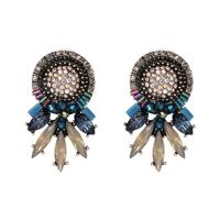 Kleurrijke charme oorbellen vrouwen vrouwelijke mode glimmende sieraden verklaring Stud Earrings(multicolor) bruiloft