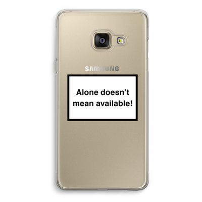 Alone: Samsung A3 (2017) Transparant Hoesje