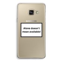 Alone: Samsung A3 (2017) Transparant Hoesje