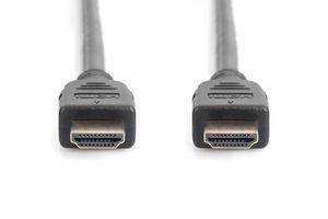 Digitus AK-330124-010-S HDMI-kabel HDMI Aansluitkabel HDMI-A-stekker, HDMI-A-stekker 1.00 m Zwart 8K UHD, Vergulde steekcontacten, Afscherming gevlochten,