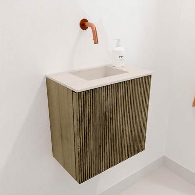 Toiletmeubel Mondiaz Joya Dlux | 40 cm | Meubelkleur Dusk | Faye wastafel Meli Wasbak Midden | Zonder kraangat(en)