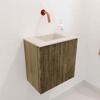 Toiletmeubel Mondiaz Joya Dlux | 40 cm | Meubelkleur Dusk | Faye wastafel Meli Wasbak Midden | Zonder kraangat(en)
