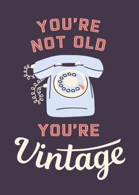 You&apos;re not old, you&apos;re vintage (Hardback)