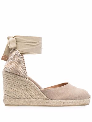 Castañer espadrilles compensées Carina 90 mm - Tons neutres