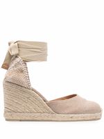 Castañer espadrilles compensées Carina 80 mm - Tons neutres - thumbnail