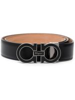 Ferragamo ceinture à boucle Gancini - Noir