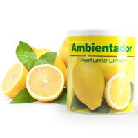 Geur gel Citroen geur - 95 gram - geur blikje - 6 x 7 cm - auto/interieurparfum/luchtverfrisser