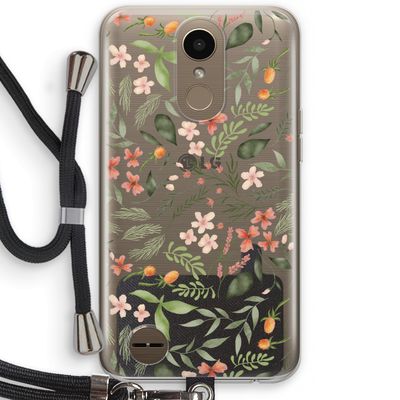 Sweet little flowers: LG K10 (2017) Transparant Hoesje met koord