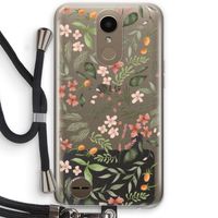 Sweet little flowers: LG K10 (2017) Transparant Hoesje met koord