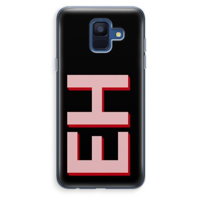 Monogram: Samsung Galaxy A6 (2018) Transparant Hoesje
