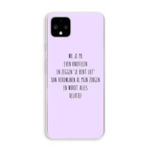 Relatief: Pixel 4 XL Transparant Hoesje