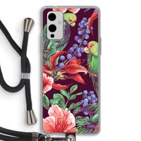 Papegaaien: OnePlus 9 Transparant Hoesje met koord