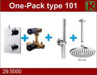 One-Pack Inbouwthermostaatset Type 101 Chr (20Cm) - thumbnail