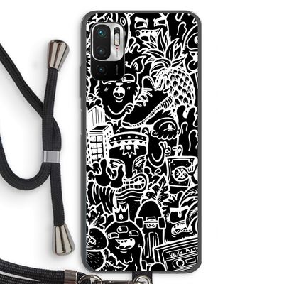 Vexx Black Mixtape: Xiaomi Redmi Note 10 5G Transparant Hoesje met koord