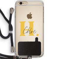 Amber Script: iPhone 6 PLUS / 6S PLUS Transparant Hoesje met koord