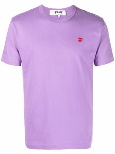 Comme Des Garçons Play t-shirt à patch logo - Violet