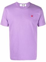 Comme Des Garçons Play t-shirt à patch logo - Violet - thumbnail