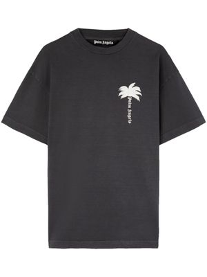 Palm Angels t-shirt en coton à imprimé graphique - Gris