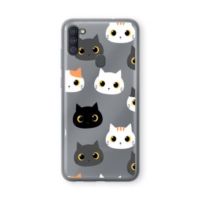 Katten: Samsung Galaxy A11 Transparant Hoesje