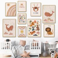 Posters - Dieren en Regenbogen / Set van 9