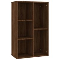 vidaXL Boekenkast/dressoir 50x25x80 cm bewerkt hout bruin eikenkleur - thumbnail