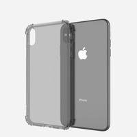 Schokbestendige transparante TPU softcase voor iPhone XS Max (grijs)