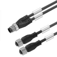 Weidmüller 1812550030 Sensor/actuator connector, geassembleerd M12 Aantal polen (sensoren): 3 Stekker, recht, Bus, recht 30.00 cm 1 stuk(s)