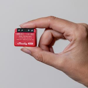 Shelly 1PM Mini Gen3 Slimme schakelaar 1P Rood