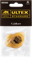 Dunlop 421P114 Ultex Standard Plectrum 1.14mm 6-Pack