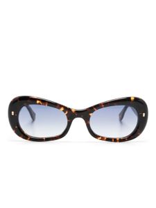 DSQUARED2 EYEWEAR lunettes de soleil à effet écailles de tortue - Marron