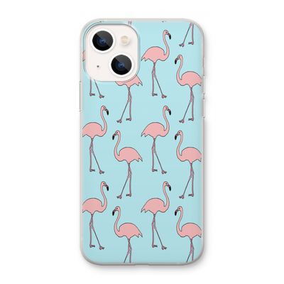 Anything Flamingoes: iPhone 13 mini Transparant Hoesje