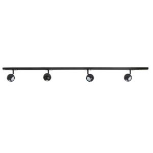 Highlight 1-fase railset 150cmBolo zwart met 4 spots - S7013.01