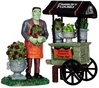 Lemax graveyard bouquets, set of 2 halloween figuur Spooky Town 2013