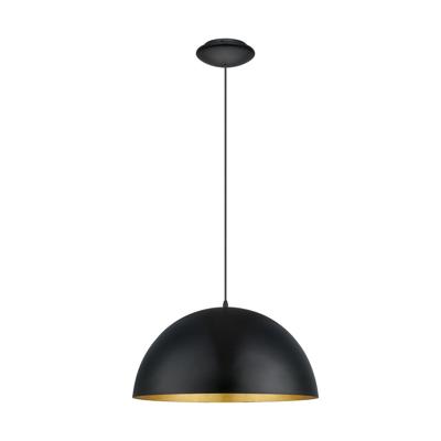 Eglo HanglampGaetano 1 53cm zwart - goud - 94936