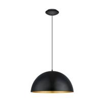 Eglo HanglampGaetano 1 53cm zwart - goud - 94936