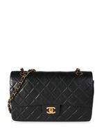 CHANEL Pre-Owned sac porté épaule Double Flap médium - Noir - thumbnail