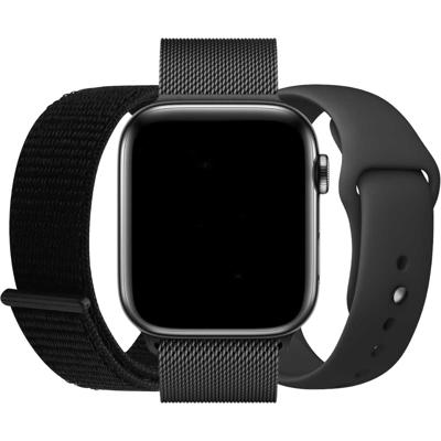 Apple Watch Voordeelbundel - Zwart - 44, 45, 46 & 49mm - ML Apple Watch Voordeelbundel - Zwart - 44, 45, 46 & 49mm - ML