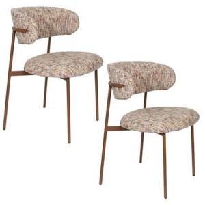 Housecraft Claes Eetkamerstoelen Multi - Set van 2