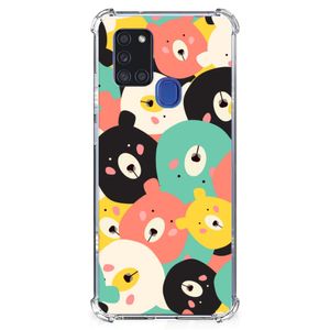 Samsung Galaxy A21s Stevig Bumper Hoesje Bears