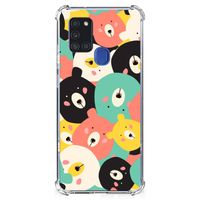 Samsung Galaxy A21s Stevig Bumper Hoesje Bears - thumbnail