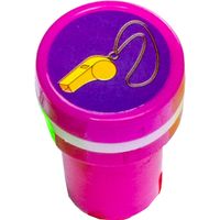 Lg-imports Stempel Voetbalfluitje Junior 4 X 2,5 Cm Paars - thumbnail