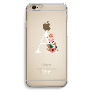 Pink Bouquet: iPhone 6 / 6S Transparant Hoesje
