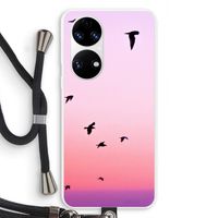 Fly away: Huawei P50 Transparant Hoesje met koord